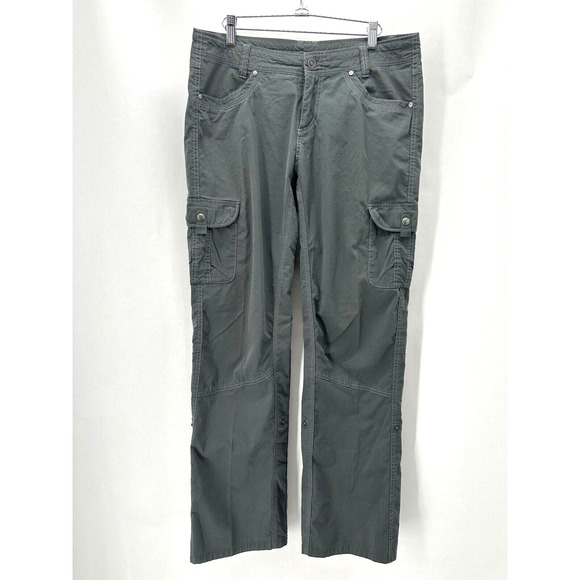 KUHL Splash Convertible Pants Grey Straight Leg US 12 R Active Hiking Gorpcore - Picture 1 of 12